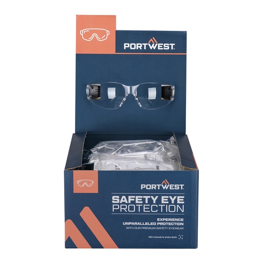 [PW-PM32CLRTU] Lunettes PW32 – présentoir de 12 – Portwest PM32