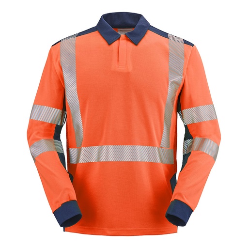 Polo manches longues haute visibilité Fluo Safe XP – Cepovett Safety 9T87