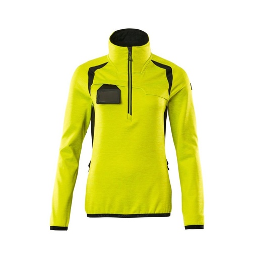 Pull polaire demi-zippé femme haute visibilité – Mascot