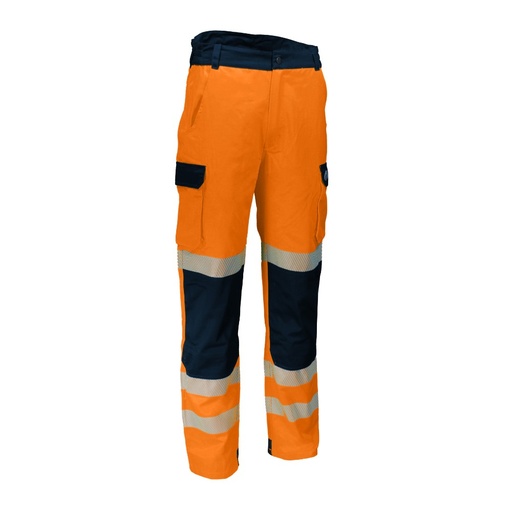Pantalon haute visibilité classe 2 orange/marine – Singer PILOM