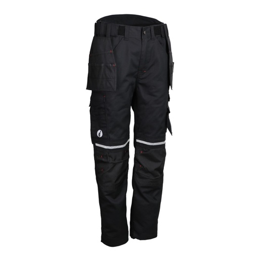 Pantalon de travail multipoche noir/rouge – Singer PORTAC