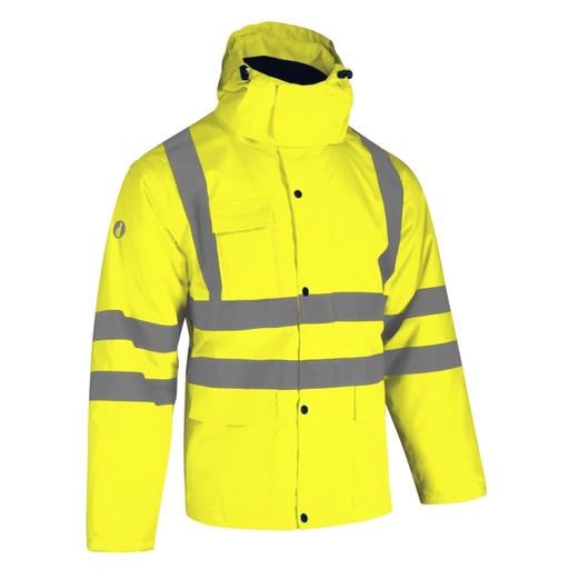Blouson-gilet haute visibilité de pluie 2 en 1 jaune – Singer VIENA