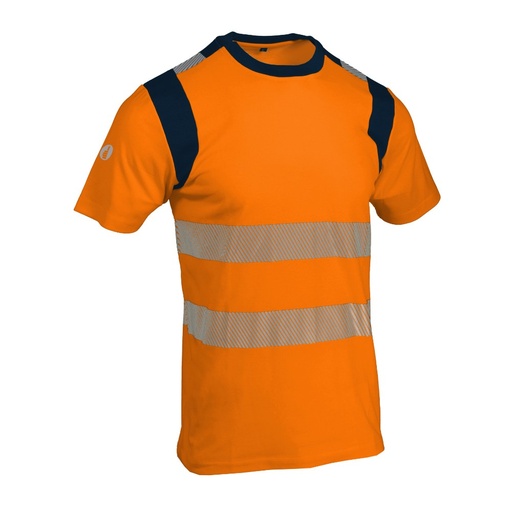 T-shirt haute visibilité classe 2 orange/marine – Singer SUCO