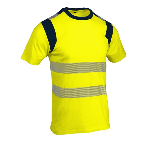 T-shirt haute visibilité classe 2 jaune/marine – Singer SUCA