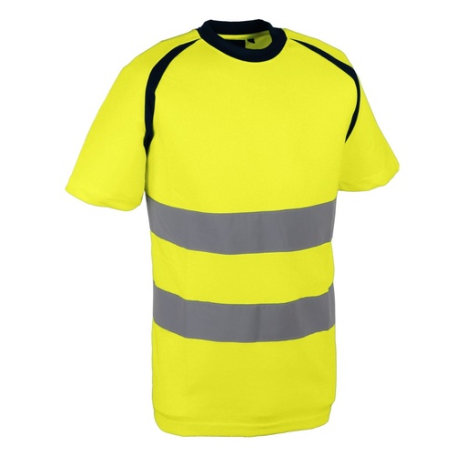 T-shirt haute visibilité bird-eye jaune – Singer SUZE