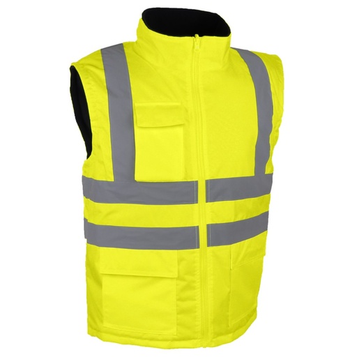 Gilet haute visibilité doublé polaire jaune – Singer GANA