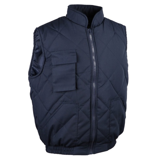 Gilet matelassé polycoton marine – Singer GILALPA