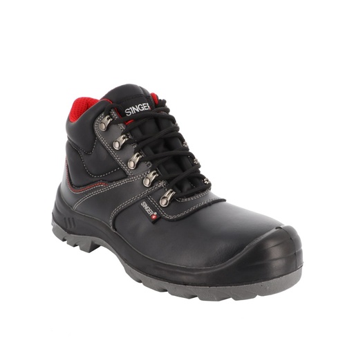 Chaussure de sécurité haute S3L cuir noir – Singer LAURO