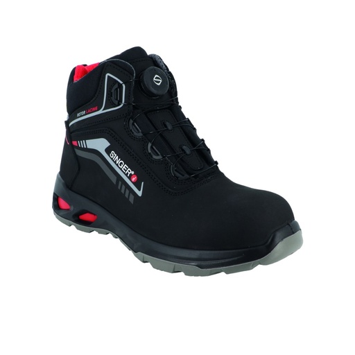 Chaussure de sécurité haute S3S ESD laçage rotatif – Singer MONZA