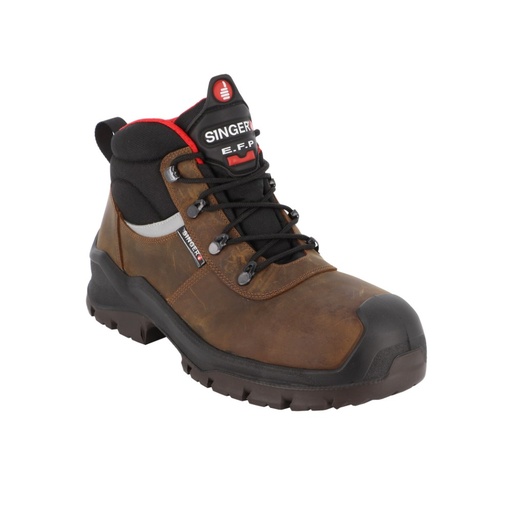 Chaussure de sécurité haute S3 SRC nubuck marron – Singer NYX