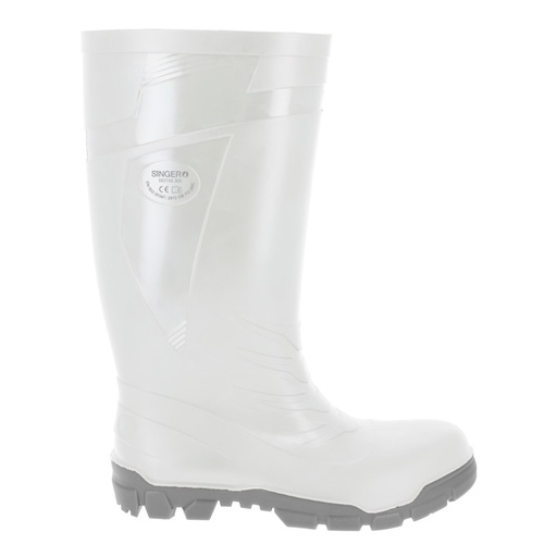Botte de travail PVC blanche amagnétique – Singer BOTBLAN
