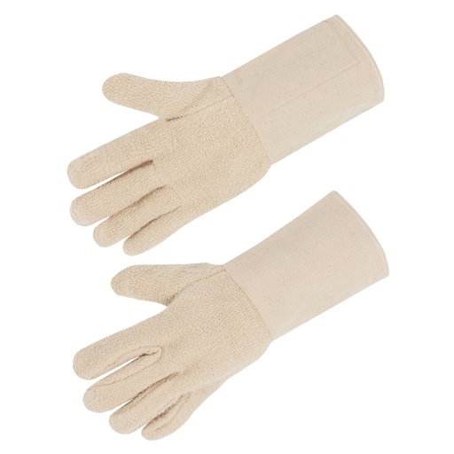 [SI-700BM15T] Gant coton bouclette moyenne, manchette toile de 15 cm (lot de 10 paires) – Singer 700BM15T