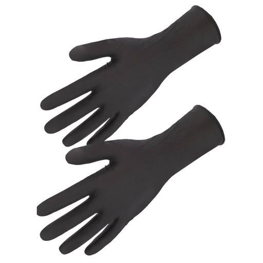 Gant nitrile à usage unique, AQL 1,5 noir (boîte de 100 gants) – Singer AUU5010