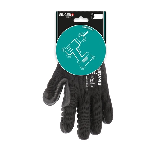 Gant anti vibration, blocs en mousse de caoutchouc sur la paume (lot de 5 paires) – Singer CVBR