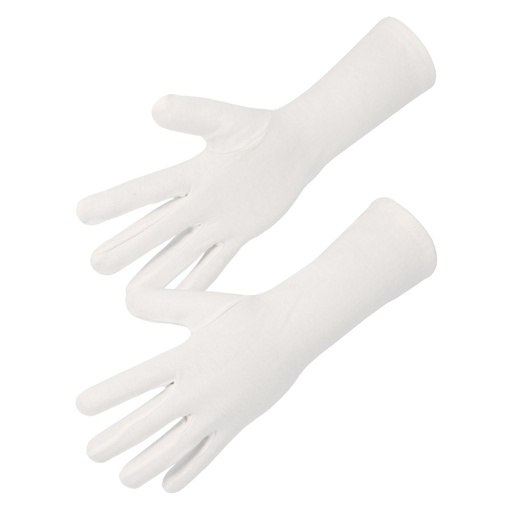 [SI-JB13512] Gant coton Interlock blanchi avec ourlet (lot de 10 paires) – Singer JB13512