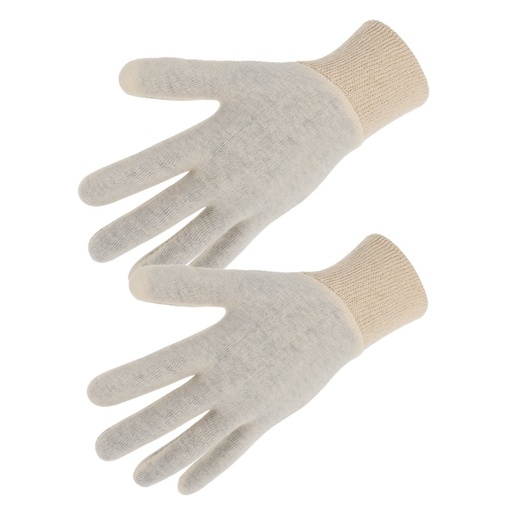 [SI-JE300HL] Gant coton interlock écru, version légère (lot de 10 paires) – Singer JE300HL
