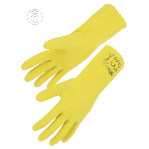 Gant chimique latex floqué 300 mm, type B (lot de 10 paires) – Singer LAT2005
