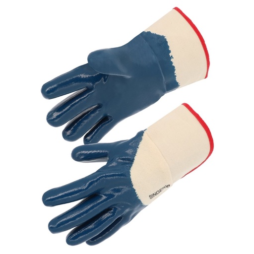 Gant nitrile (3/4), enduction lourde écru (lot de 10 paires) – Singer NBR326T