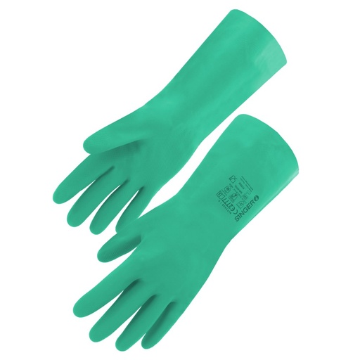Gant nitrile sans support, long 330 mm (lot de 10 paires) – Singer NIT1538