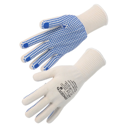 Gant polyamide mousse, vanisé coton (lot de 10 paires) – Singer NYM13214