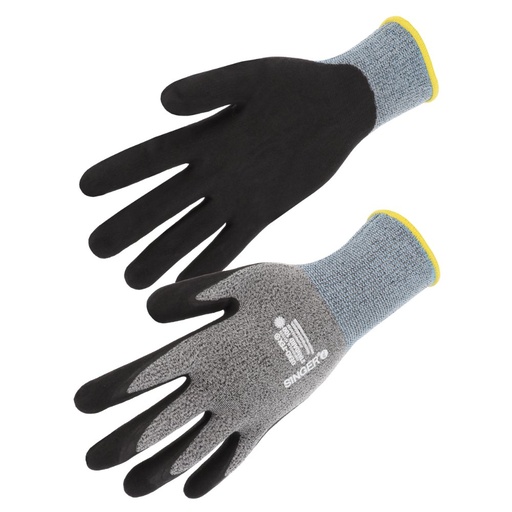 Gant nitrile mousse, sans picots (lot de 10 paires) – Singer NYMFIT03