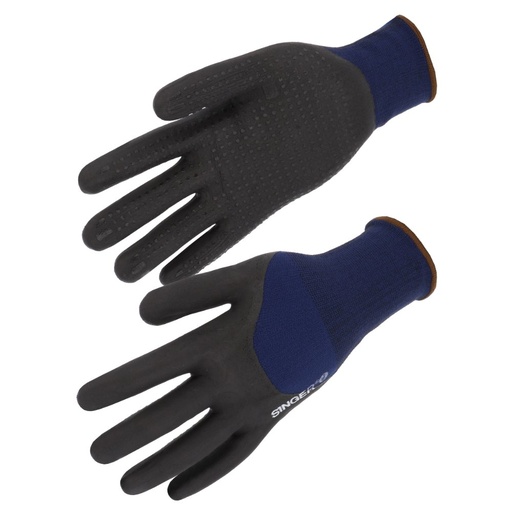 Gant nitrile mousse enduit 3/4 (lot de 10 paires) – Singer PER134