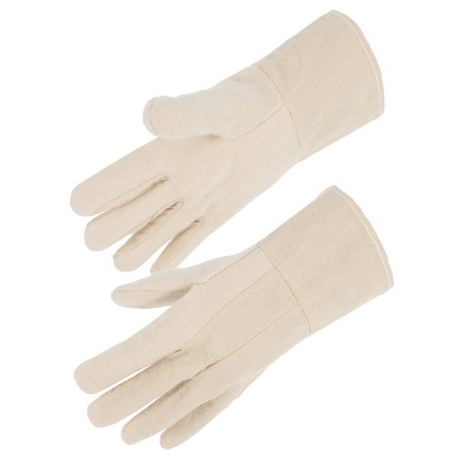 [SI-PRP75408] Gant coton tissé, paume double épaisseur naturel (lot de 10 paires) – Singer PRP75408