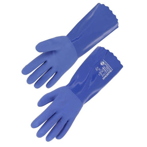 Gant P.V.C, triple enduction bleu (lot de 10 paires) – Singer PVC535K