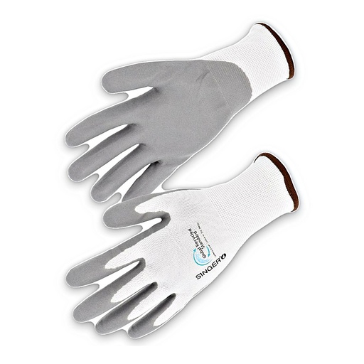 Gant polyester à base de polyester recyclé GRS, élasthanne, paume nitrile mousse (lot de 10 paires) – Singer RCY15NIT