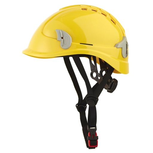 [SI-ALPINJ] Casque monteur ventilé avec attaches pour lampe frontale jaune – Singer ALPINJ