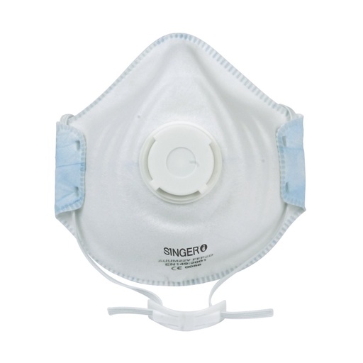 [SI-AUUM22V] Demi-masque confort, Valve, FFP2 NR D (boîte de 10 pièces) – Singer AUUM22V