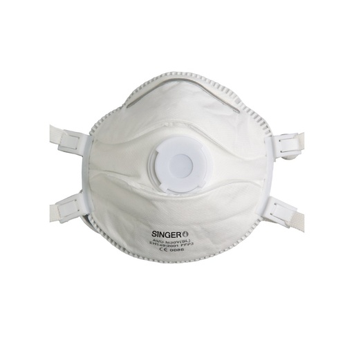 [SI-AUUM30VSL] Demi-masque classique, Valve, FFP3 NR D.Boîte de 5 pièces (boîte de 5 pièces) – Singer AUUM30VSL