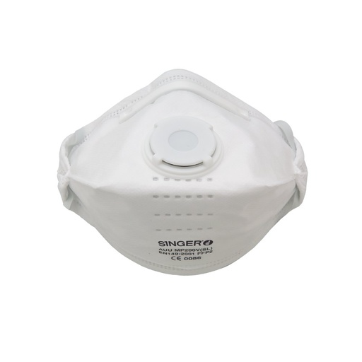 [SI-AUUMP200VSL] Demi-masque pliable, valve FFP2 (boîte de 20 pièces) – Singer AUUMP200VSL