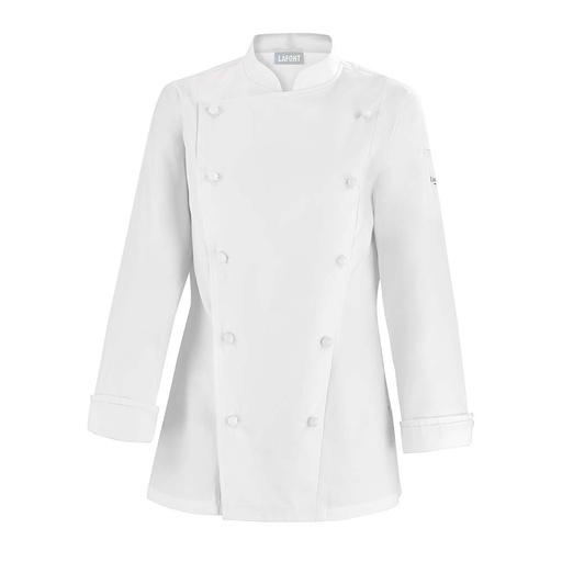 Veste de cuisine femme manches longues Platine