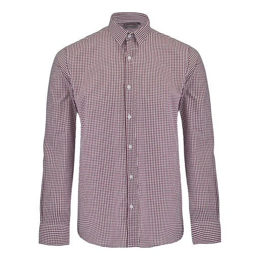 Chemise homme vichy Rampal bordeaux et blanc