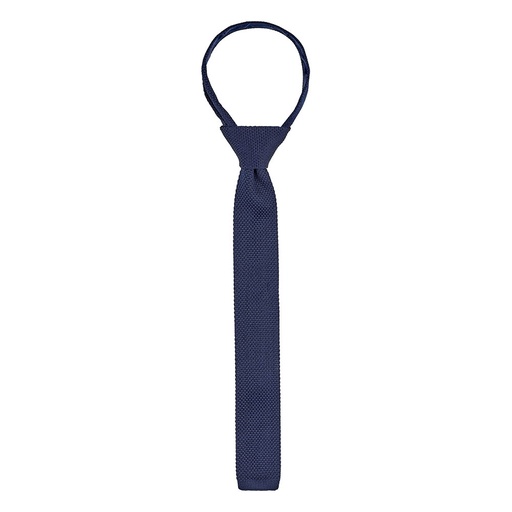 [LA-T591-1-TAILLE UNIQUE] Cravate tricot Bolivar bleu marine
