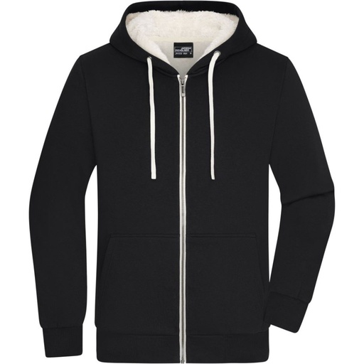 Veste sweat à capuche doublée sherpa – Daiber JN 1320