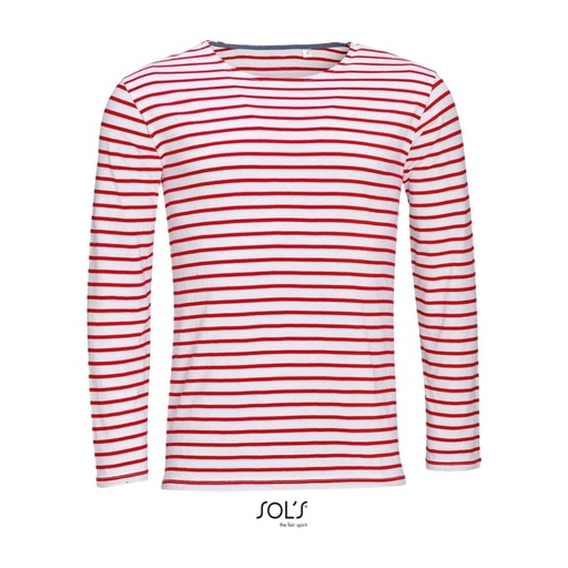 T-shirt rayé manches longues – SOL'S Marine