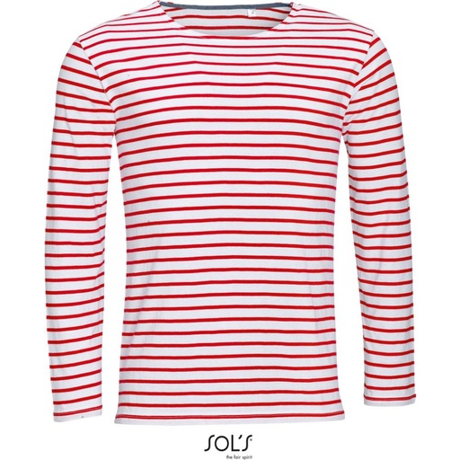 T-shirt rayé manches longues – SOL'S Marine