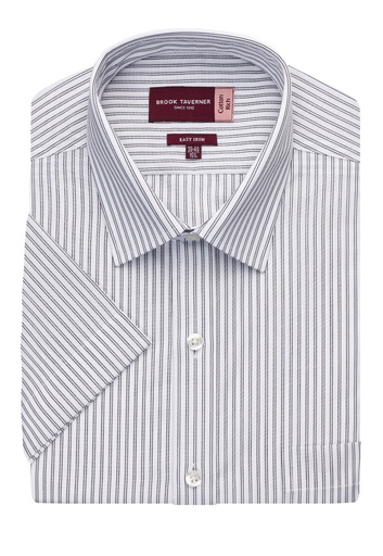 Chemise Roccella rayée manches courtes Brook Taverner 7542