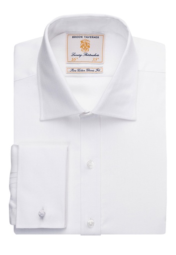 Chemise Andora coton à chevrons poignets mousquetaires Brook Taverner 7656
