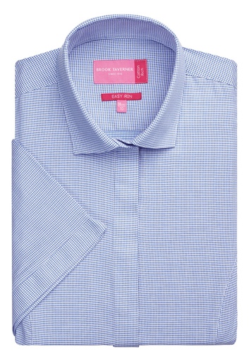 Chemisier Napoli pied-de-poule manches courtes Brook Taverner 2282