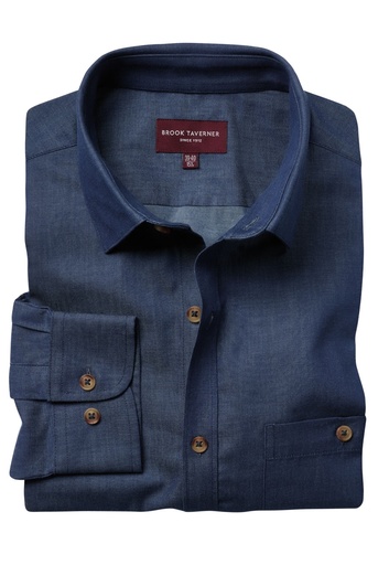 Chemise Jasper chambray denim Brook Taverner 7886