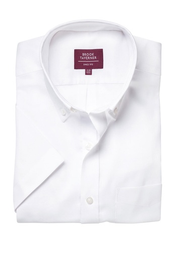 Chemise Tucson Oxford col boutonné manches courtes Brook Taverner 4051