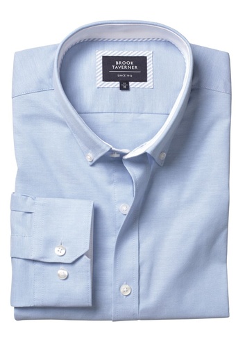 Chemise Stewart Oxford stretch slim Brook Taverner 4717