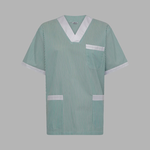 Tunique médicale unisexe col v vichy bicolore – Gary's 647000