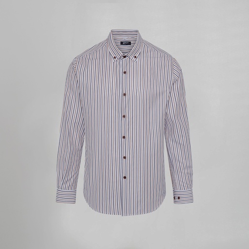 Chemise homme rayée bicolore slim fit Alessandro – Gary's 260035