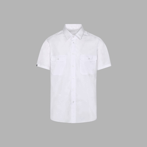Chemise unisexe Épaulettes manches courtes élasthanne – Gary's 260017