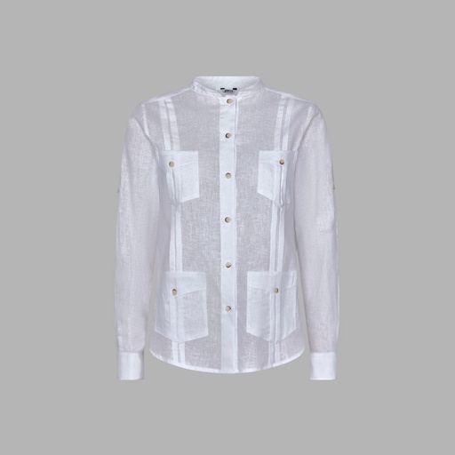 Chemise légère femme col mao Isabela – Gary's 210013