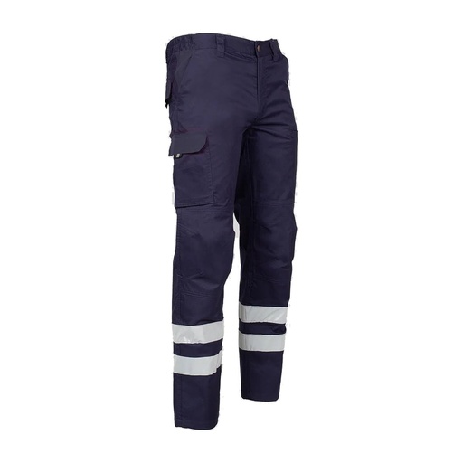 Pantalon unisexe multipoches taille élastiquée arce 2 bandes réfléchissantes – Gary's 7502BR